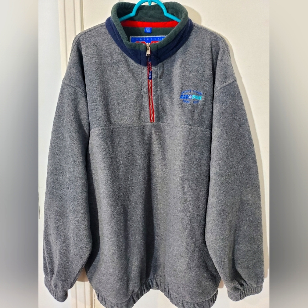 Vintage Dunbrooke Fleece Men's XL Gray Embroidered